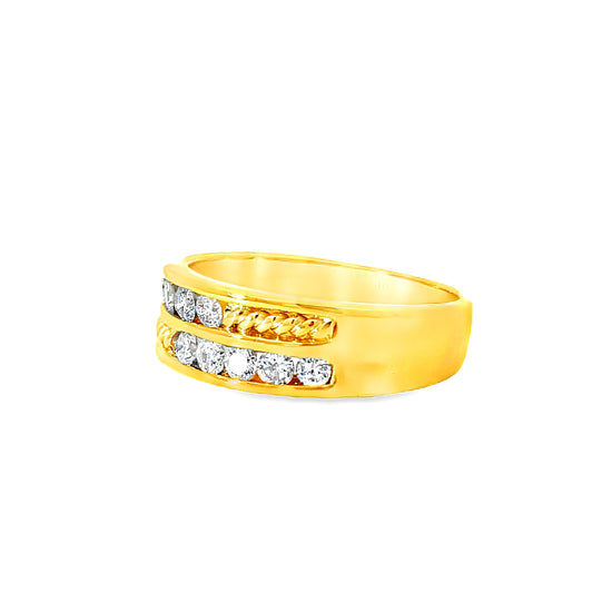 20K GOLD DIAMOND RING - 0025986