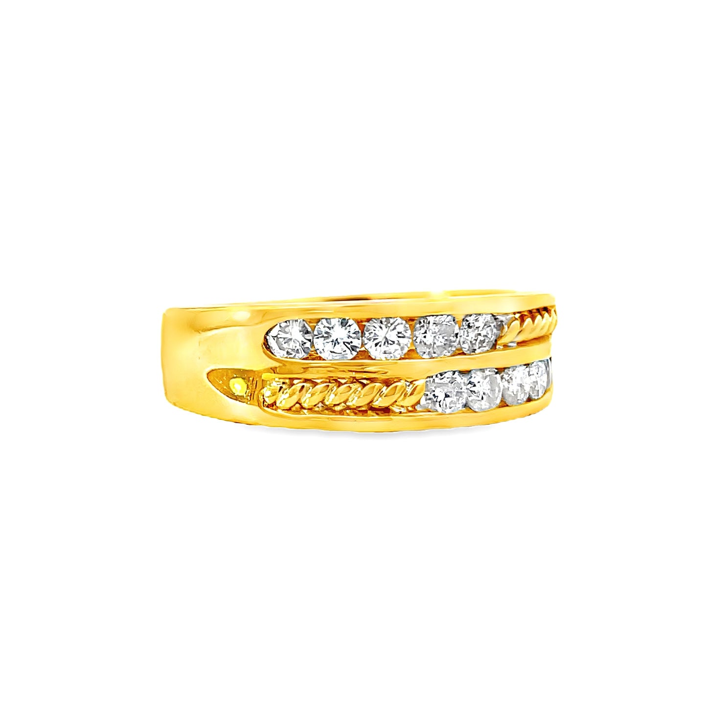 20K GOLD DIAMOND RING - 0025986