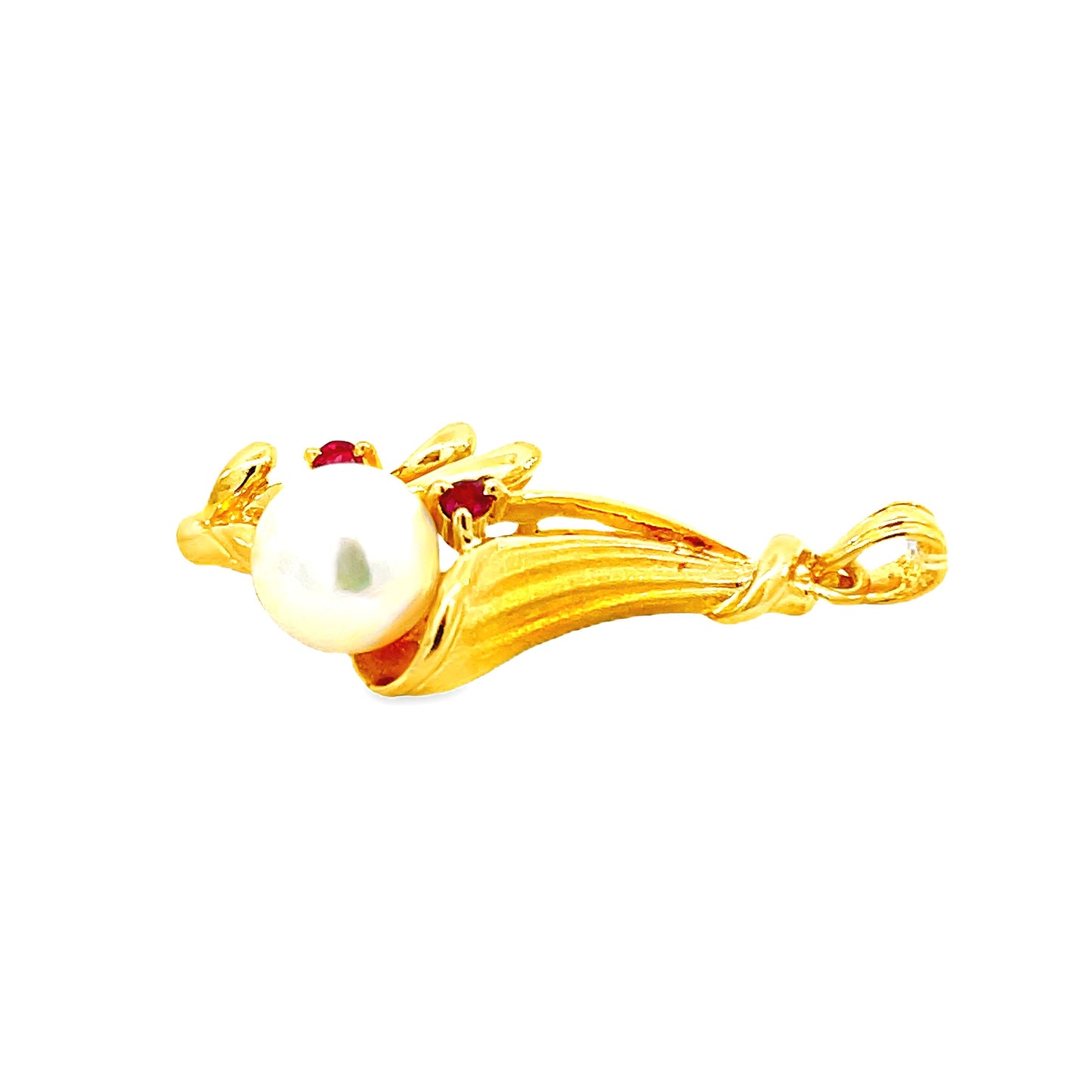 20K GOLD STONE PENDANT - 0025934