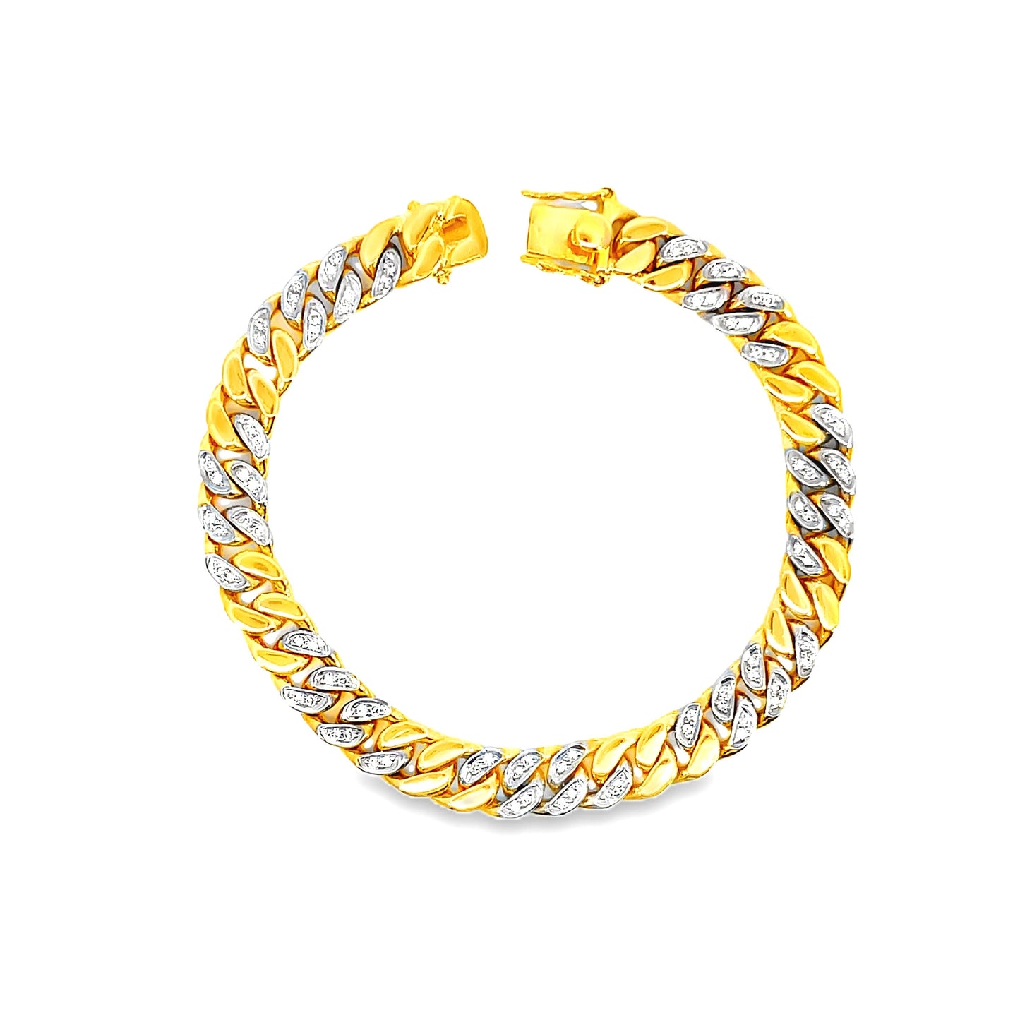 22K GOLD DIAMOND BRACELET - 0025938