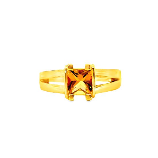 20K GOLD STONE RING - 0025951