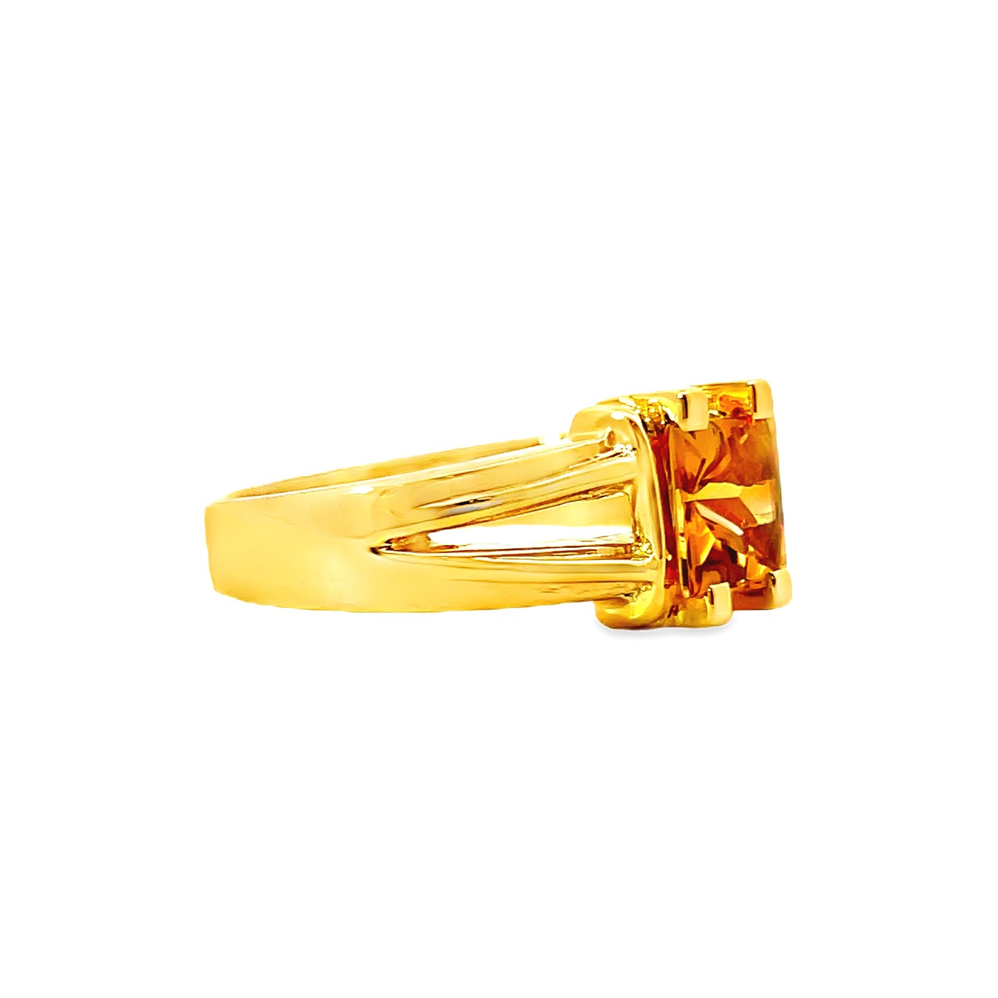 20K GOLD STONE RING - 0025951
