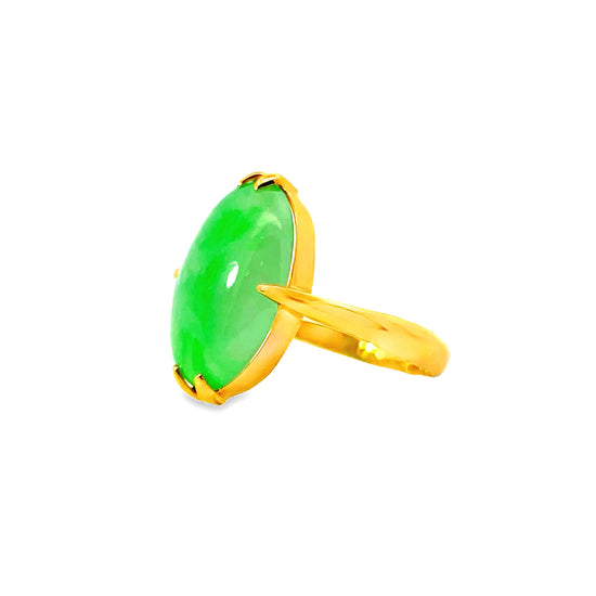 20K GOLD STONE RING - 0025952