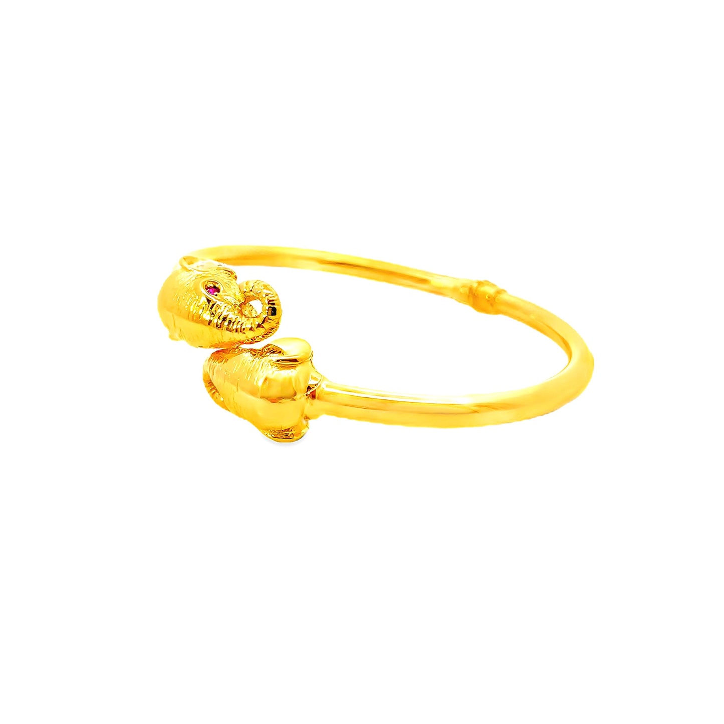 22K GOLD STONE BANGLE - 0025924