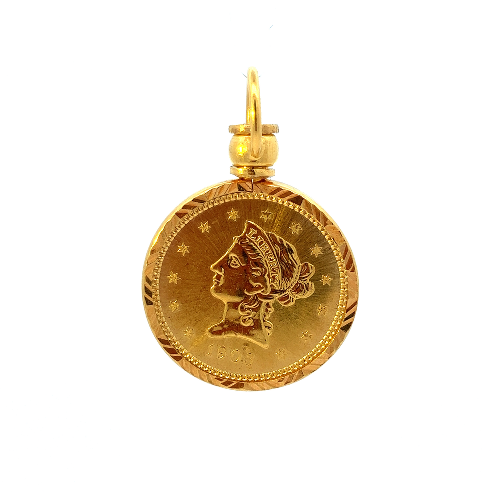 GOLD PENDANT ( 22K ) ( 11.13g ) - 0011160 Chain sold separately
