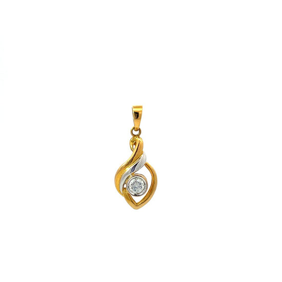 GOLD DIAMOND PENDANT ( 20K ) ( 1.95g ) - 0010224 Chain sold separately